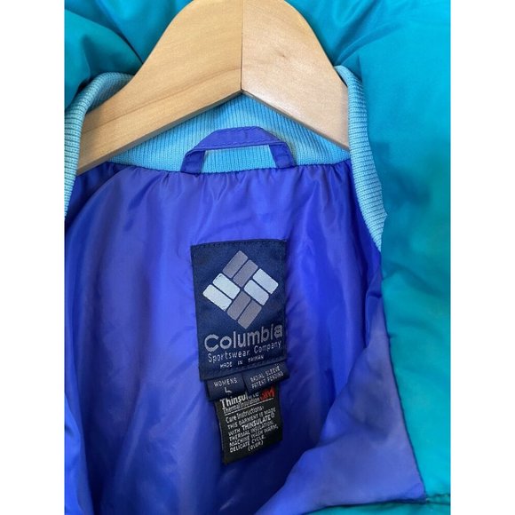 VTG 80's Columbia Women's L thinsulated Parka SUper Warm - Picture 4 of 8